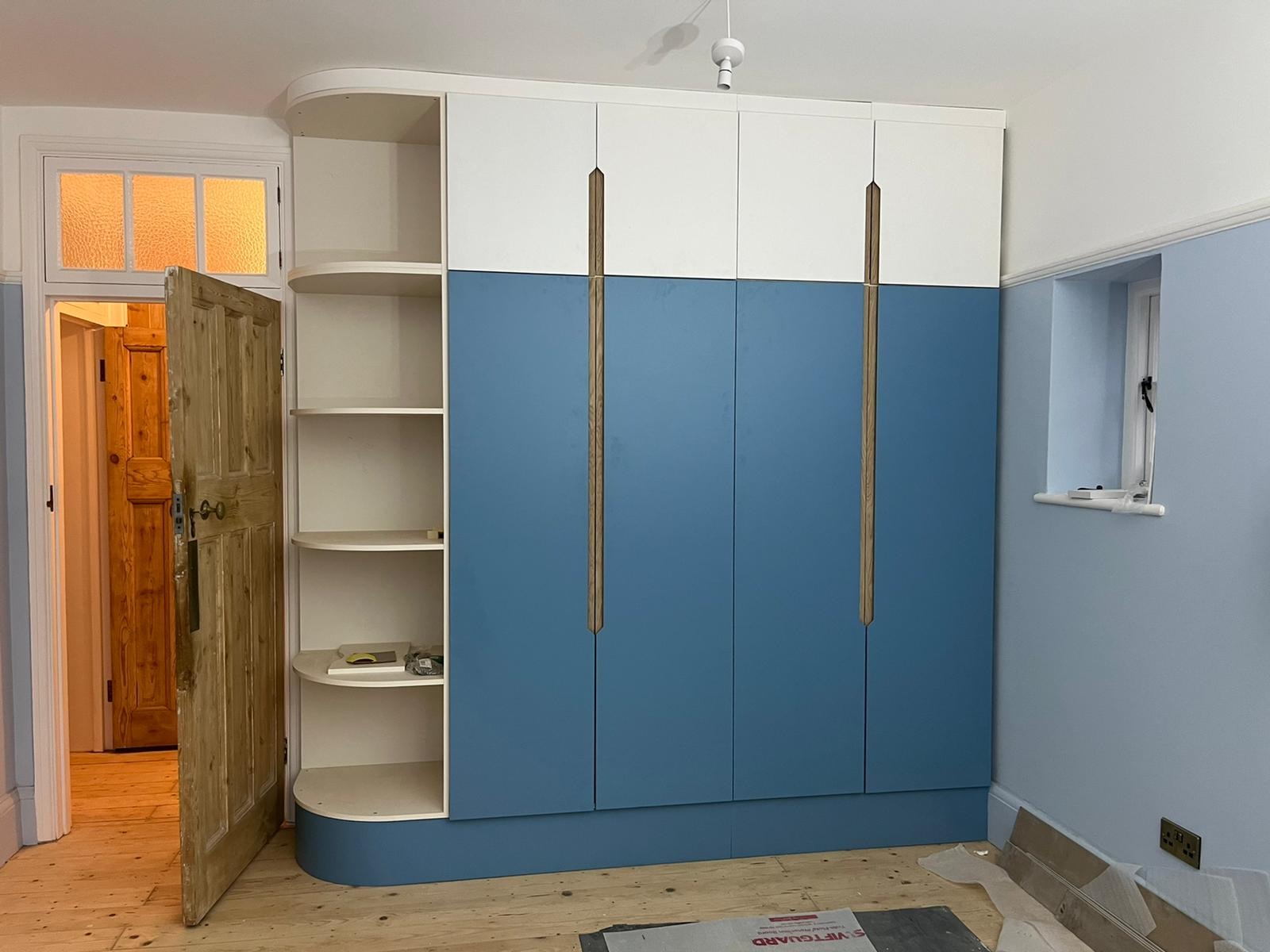 Two-tone Fitted Wardrobe — Hackney, E8
